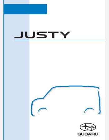 subaru justy 2024-2025 owners manual in english